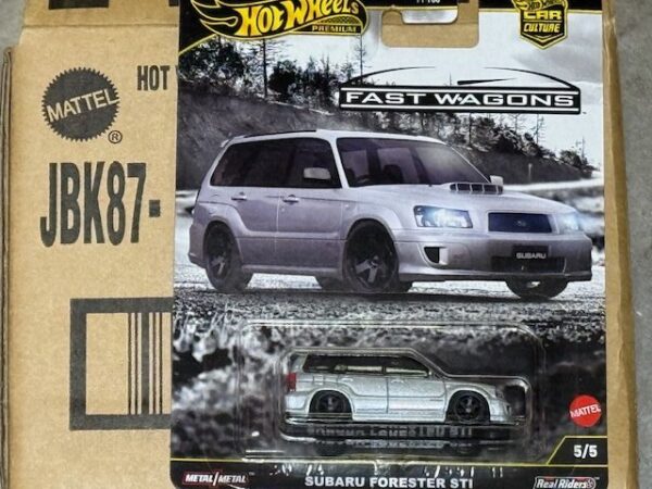 2025 HOT WHEELS CAR CULTURE SOLID CAR CASE - SUBARU FORESTER STI
