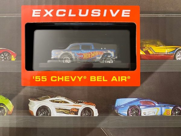 Hot Wheels 55 Chevy Gasser Display Case Exclusive Blue Premium