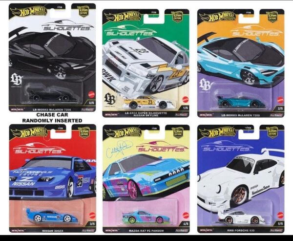2025 HOT WHEELS CAR CULTURE FACTORY SEALED CASE - RELEASE G - SILHOUETTES