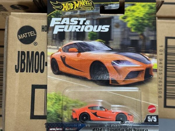 2025 HOT WHEELS FAST & FURIOUS SOLID CAR CASE - 2021 TOYOTA SUPRA