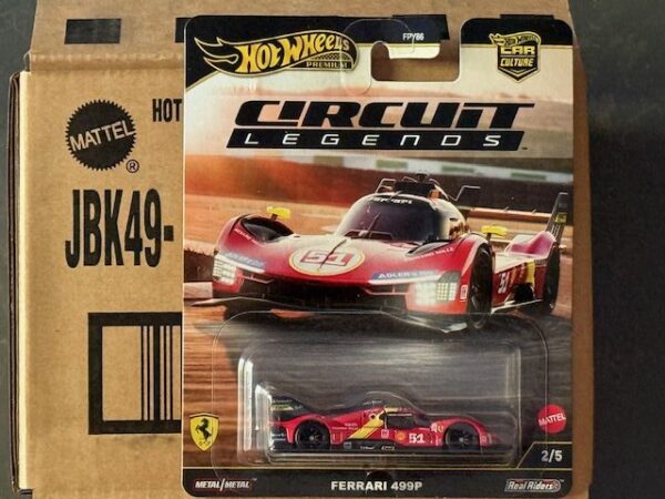 2025 HOT WHEELS CAR CULTURE SOLID CAR CASE - FERRARI 499P