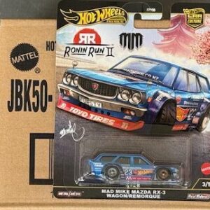 2025 HOT WHEELS CAR CULTURE SOLID CAR CASE - MAD MIKE MAZDA RX-3 - RONIN RUN 2