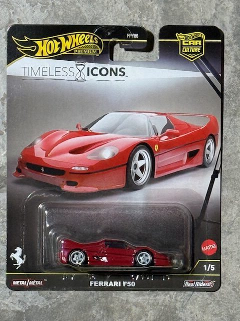 2025 HOT WHEELS CAR CULTURE SOLID CAR CASE - FERRARI - TIMELESS ICONS
