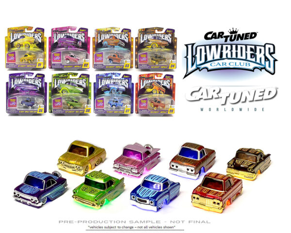 2026 CAR TUNED CASE OF 8 CARS - LOW RIDERS - SERIES 1 - A & J Toys