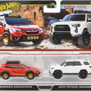 2026 HOT WHEELS CAR CULTURE SOLID CAR CASE - SUBARU CROSSTREK AND TOYOTA 4RUNNER- 2 - PACK