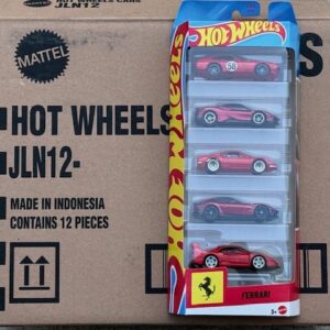 2026 HOT WHEELS SOLID 5-PACK CASE - FERRARI