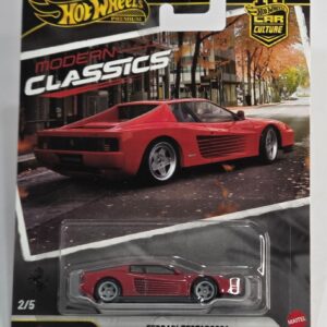 2026 HOT WHEELS CAR CULTURE SOLID CAR CASE - FERRARI - MODERN CLASSICS